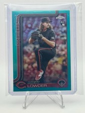 2025 Topps Chrome Teal Refractor #147 Rhett Lowder Cincinnati Reds #299/299