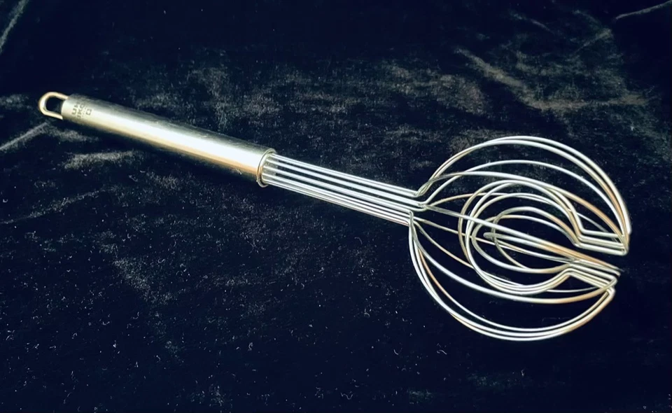 Batidor de alambre doble globo Kuhn Rikon 10" mango de acero inoxidable Suiza Foto 4 de 4