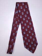 Jos A Bank Mens Formal Necktie 57"Lx3.75"W Purple/Navy Neck Tie