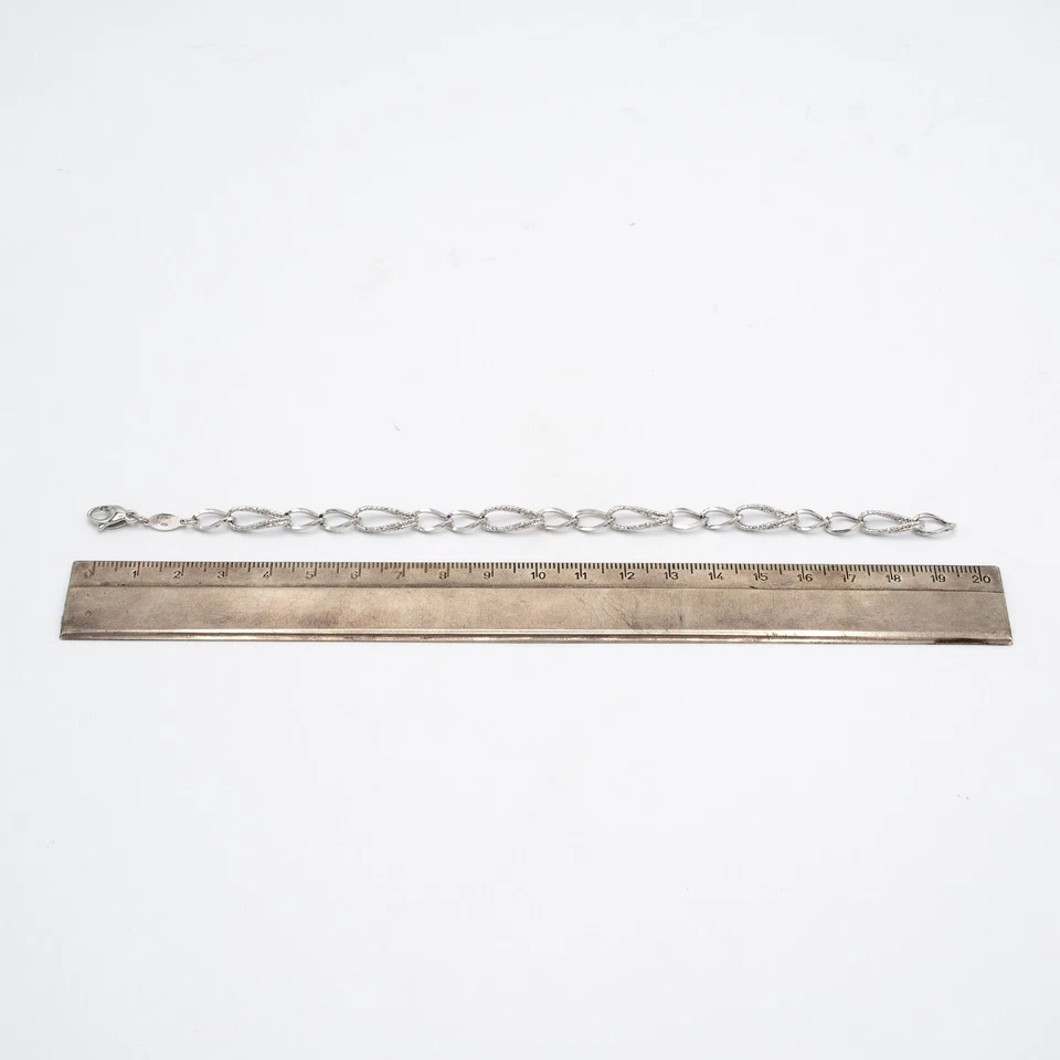 Damen Armband mit Kette aus 18 kt Weißgold A.160 - Bild 4 von 4