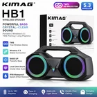 Portable Bluetooth Speaker KIMAG HB1 Wireless 5.3 TWS Bass RGB LED Waterproof