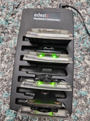 ŁADOWARKA DOKUJĄCA EDESIX Plus 4 Video Badge Akumulatory do aparatów V1-200. Proszę przeczytać - Zdjęcie 6 z 9