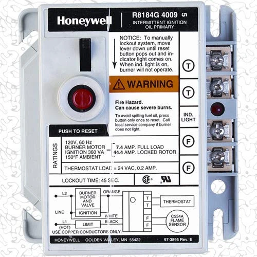 R8184G-4009 - OEM Upgraded Replacement for Honeywell Protectorelay Oil Burner