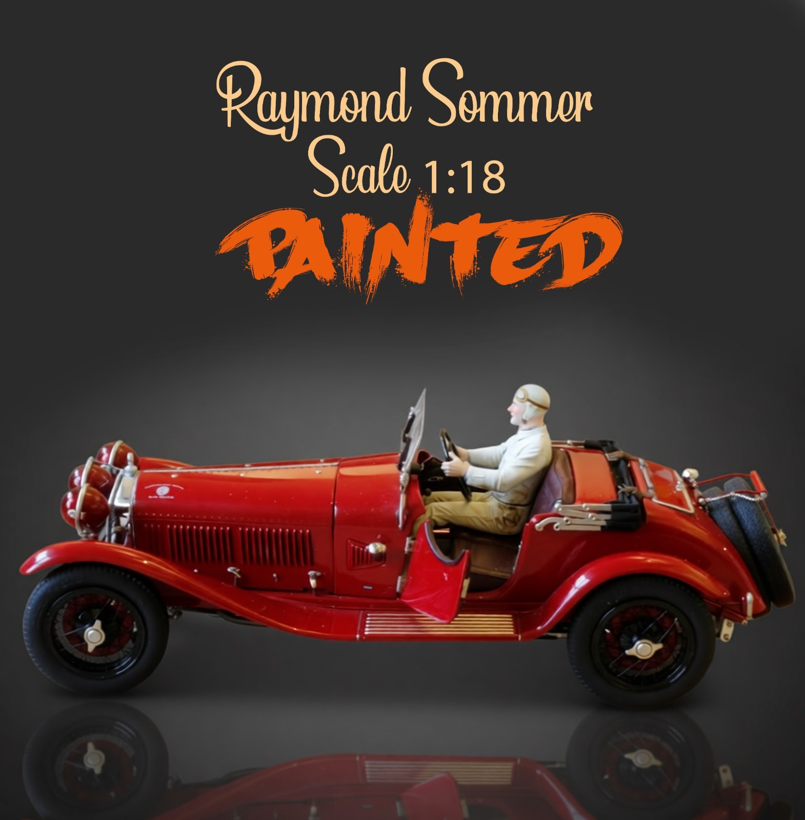 Alfa Romeo 6C CMC 1:18 réplique métal peinte Raymond Sommer Version 1 collection automobile