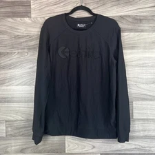 Ethika Sweatshirt Women's Large Black Embroidered Logo Long Sleeve Crew Neck