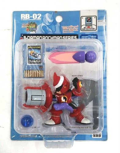 B-DAMAN ROCKMAN EXE SERIES RB-02 Blues Figur CAPCOM TAKARA ungeöffnet JP 2003 DDP