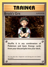 Pokemon TCG Brock's Grit 74/108 XY Evolutions Trainer Supporter Card NM
