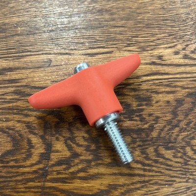 5/16-18 x 20 Indexklemmung T-Griff orange Zoll UNC Außengewinde - 8er Pack