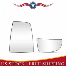 Mirror Glass Upper&Lower Passenger Side Right RH For Ford Transit-150 2019 XL