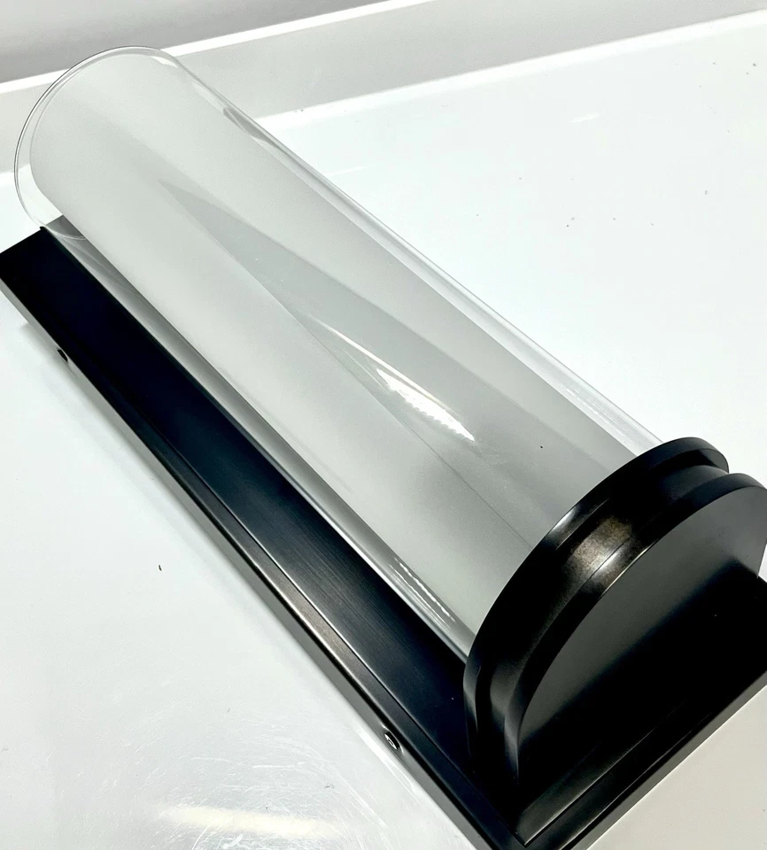 Aplique de doble vidrio Pottery Barn Pearson bronce antiguo regular venta al por menor $229 Foto 4 de 4