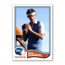 Uncle Rico Napoleon Dynamite ACEO Football Trading Card 1982 Football Style