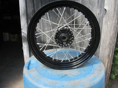 VINTAGE KELSEY HAYES 16inx3 WHEEL HARLEY DAVIDSON PAN HEAD CADIUM SPOKE STAR HUB