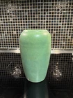 Antique Matte Green Brush McCloy Teco Style Arts and Crafts Ovoid Shape Vase
