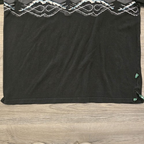 Knockout Y2K Polo Shirt Mens 2X Black Blue Purple White Embroidered Short Sleeve - Picture 11 of 16