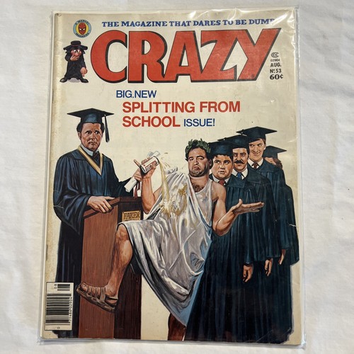 Crazy Magazine Marvel Stan Lee Splitting From School Issue 1979 Aug No. 53 - Bild 1 von 2