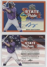 2021 Leaf Metal Draft State Pride Orange Rainbow /7 Benny Montgomery Auto