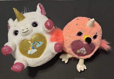 Rainbocorns Zuru toys Set Of 2 Stuff Animals One Unicorn One Flamingo