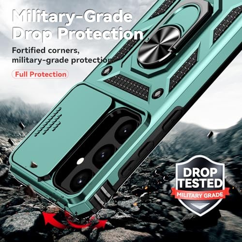 for Case Samsung Galaxy S25 Dark Green w/ Slide Camera 2nd gen. Military Grade - Picture 5 of 7