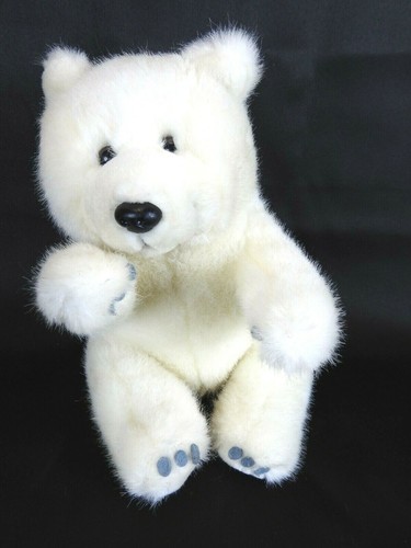 International Bon Ton Plush Toy Polar Bear Vintage 8” White Soft Cuddly 1996