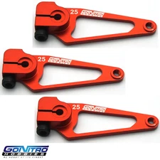 Go Nitro Hobbies 25T Aluminum A Spec Servo Arm 3 Red Futaba / Savox