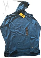 New ALL IN MOTION Blue Pullover soft gym Hoodie Kid Unisex Youth Size 12/14