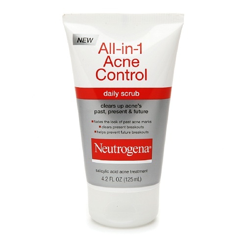 Neutrogena All-in-1 Acne Control Daily Scrub, 4.2 fl oz (Pack Of Two Tubes) - Foto 1 di 3
