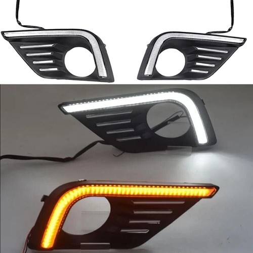 Pair LED FogLamp With Daytime Running Light For 2016-2018 Nissan Altima - Picture 6 of 12