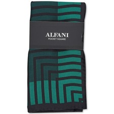 Alfani Men's Geometric Silk Pocket Square Hunter OS B4HP