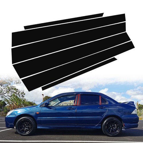 Window Pillar Posts Glossy Black Fit For Mitsubishi Lancer CS3 GLX 2000-2006 - Picture 8 of 17