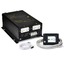 Pure Sine Wave Inverter 4000W 24V to 120V 240V Split Phase Solar Remote Wired RV