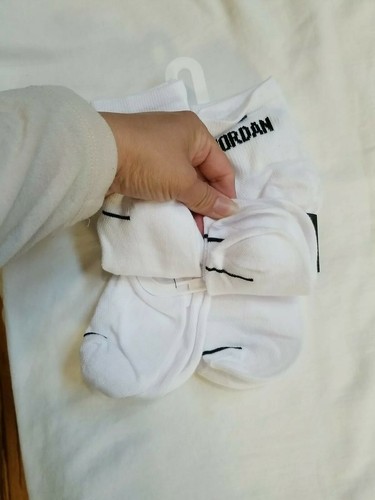 Air Jordan Ankle Socks 6 Pack Kids' Shoe XJ0143-01 Size 5Y-7Y FREE SHIPPING - Picture 3 of 5