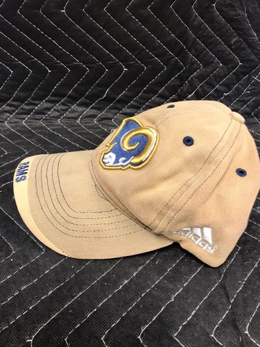 Vintage NFL Saint Louis Rams Adidas One Size Curved Bill Football Hat Cap - Picture 2 of 4