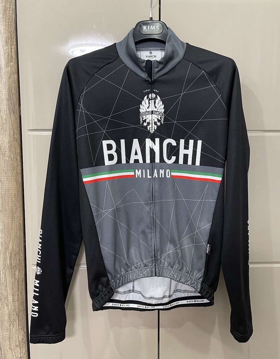 Bianchi Milano Edouardo Italy Long Sleeve Cycling Bike Jersey Top - Main Image