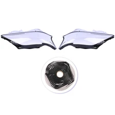 Pair Headlight Lens Cover Clear LH+RH for Lexus Lexus RX350 RX450h 2012-2015