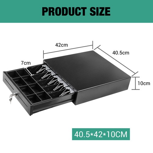 Heavy Duty Electronic Cash Drawer Cash Register POS 5 Bills 8 Coins Tray AU - Picture 2 of 12