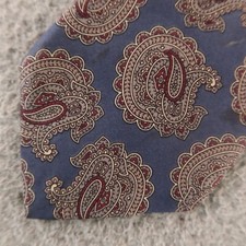 GANT Tie Blue Paisley 100% Silk Made in USA 3.5"