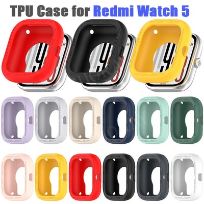 Silicone Protector Case For Xiaomi Redmi Watch 5/eSIM Hollow Soft Bumper Cover