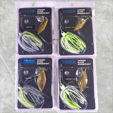 H2OX 4 Tandem Blade Spinner Bait Green Shad & Chartreuse/White Fishing Lures