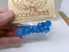 Dollhouse Miniature Concord Miniatures Blue Speckled Dinnerware Set