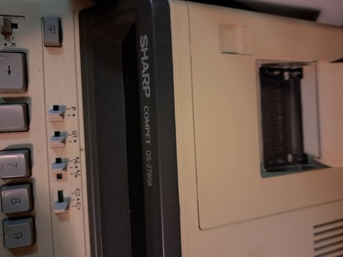Vintage Sharp Compet QS-2760A Electronic Calculating Machine - Picture 2 of 3