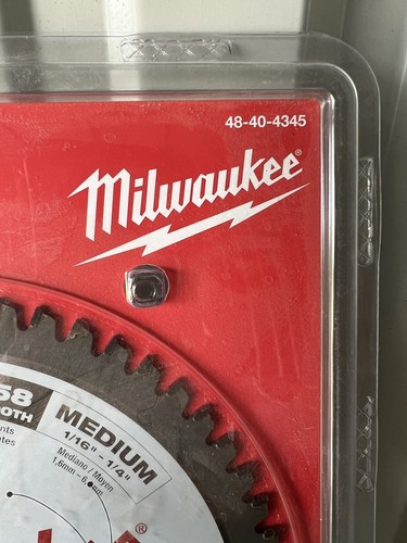 Milwaukee 48-40-4345 Aluminium Schneiden Kreissägeblatt 8" 58T 5/8" Dorn - Bild 4 von 6