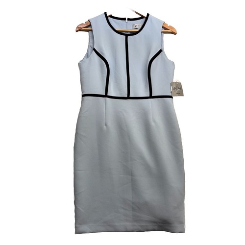 Kasper Womens Dress Light Blue Size 6P Straight/Pencil Sleeveless NWT.