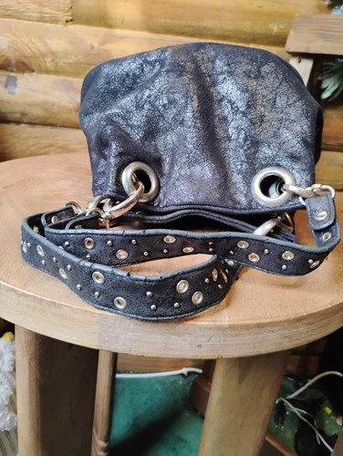 River Island Mini Elegant Black Leather Handbag - Picture 6 of 9