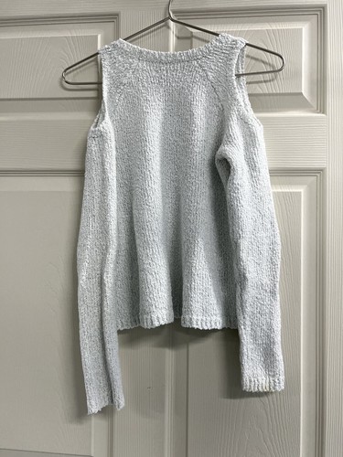 Abercrombie Kids Girls White Long Sleeve Cold Shoulder - Size 11 / 12 - GUC - Picture 2 of 7