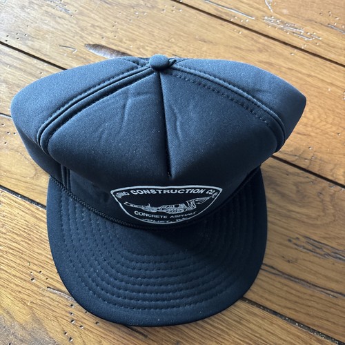 Marino Construction Concrete Asphalt Joliet Snap back Hat Vintage Black - Afbeelding 10 van 10