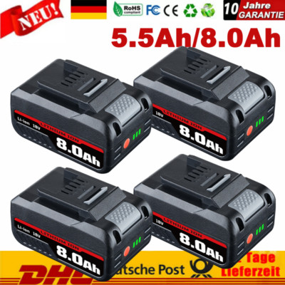 Ersatzakku 8.0Ah 5.5Ah für Einhell 18V Akku POWER X-CHANGE Lithium PXC Batterien