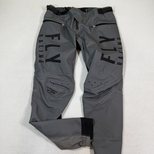 Fly Racing Pants Men’s 34 Gray Kinetic Motocross MX BMX Off Road Dirt Bike