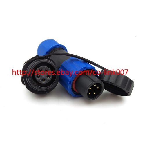 5pin Waterproof Connector, SD13 Panel Mount Aviation Automotive Plug Socket,IP68 - Picture 3 of 6