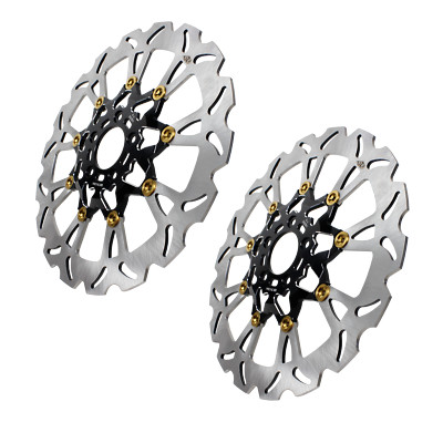 2PCS 14'' Big Front Brake Rotor for Harley 18-Later Fat Bob FXLRST