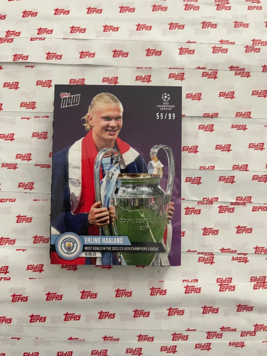 Topps Now UCL Erling Haaland #123 Trading Card 2022-23 for sale | eBay